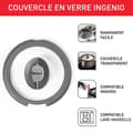 Miniatyrbild 2 av 6: TEFAL INGENIO Glaslock 20 cm, Fällbart handtag, Snabbmatlagning, Ingenio-kompatibel, Tål diskmaskin L9846302