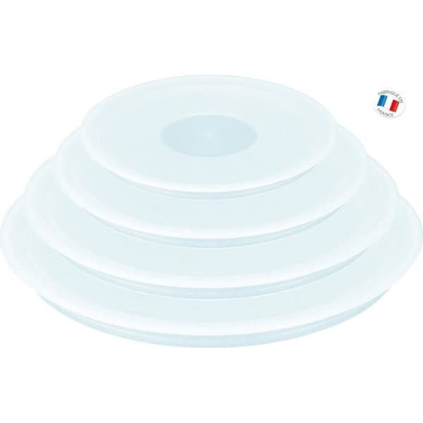 TEFAL INGENIO Set 3 Förvaringslock L9019222 Ø 16-18-20cm vit
