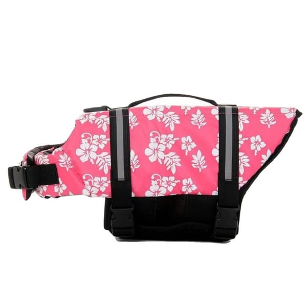 Hundesvømmedragt, Reflekterende Striber, Justerbart Bælte,xl, rosa