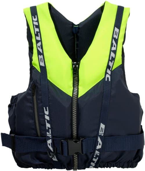 Flytevest, Genua, 50-70 kg, Gul/Marineblå, Baltic