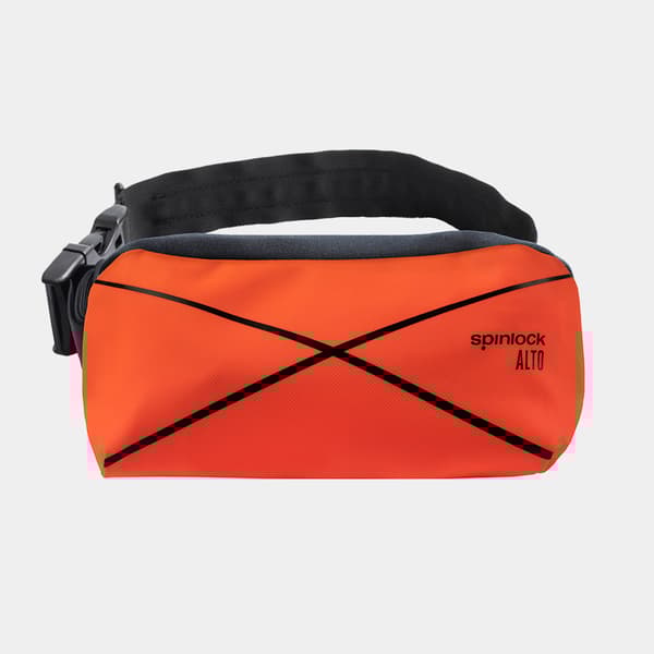 Uppblåsbart flythjälpmedel i midjeväska Spinlock ALTO Belt Pack 75N, Flurocescant Orange, manuell, One-Size (40+ kg) + kolsyrepatron 16 gram