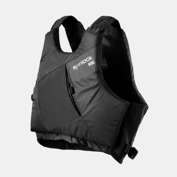 Seglarväst Spinlock Wing Black Graphite Flytväststorlek: Small (40 - 60 kg)