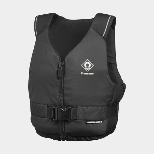 Seglarväst Crewsaver Response 50N, svart Flytväststorlek: Small/Medium (40 - 70 kg)