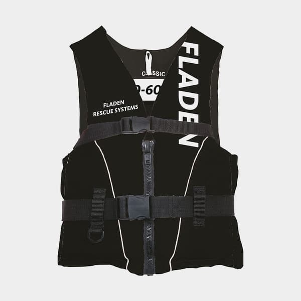 Seglarväst Fladen Fishing Classic II 50N, svart Flytväststorlek: X-Large (90+ kg)