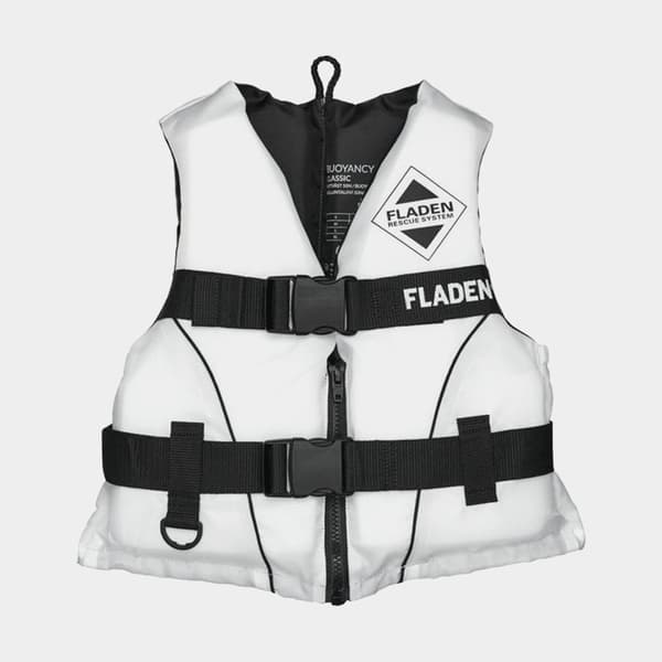 Seglarväst Fladen Fishing FRS 50N, vit Flytväststorlek: Medium (50 - 70 kg)