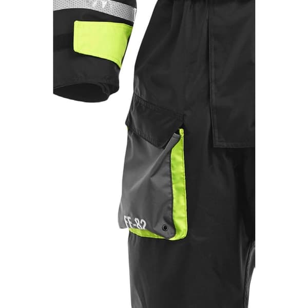 Flytoverall Fladen Fishing 845XB 50N, svart Flytväststorlek: X-Large (90 - 110 kg)