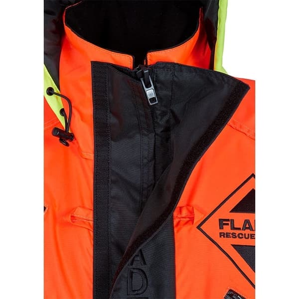 Flytoverall Fladen Fishing 848XR 50N, orange/svart Flytväststorlek: Small (50 - 70 kg)