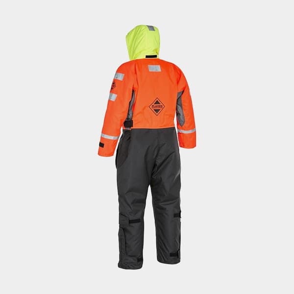 Flytoverall Fladen Fishing 848XR 50N, orange/svart Flytväststorlek: Small (50 - 70 kg)