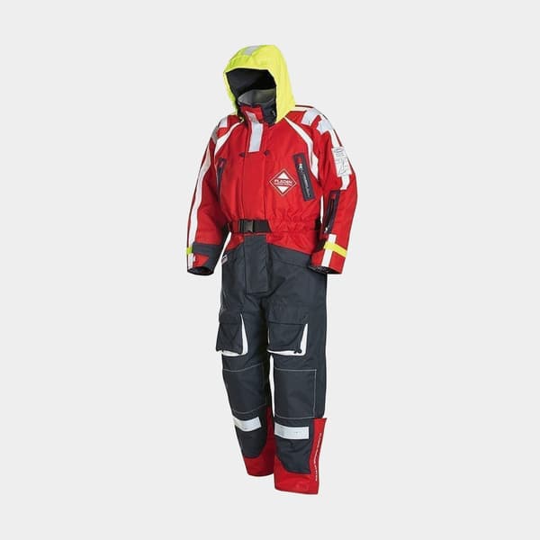 Flytoverall Fladen Fishing 891OS MX Offshore 50N, röd/blå Flytväststorlek: Large (80 - 100 kg)