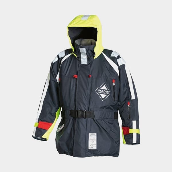 Flytjacka Fladen Fishing 896OS MX Offshore 50N, blå Flytväststorlek: Medium (70 - 90 kg)