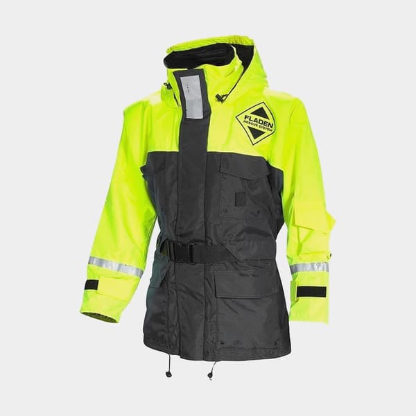 Flytjacka Fladen Fishing 846 50N, svart/gul Flytväststorlek: XX-Large (90 - 110 kg)