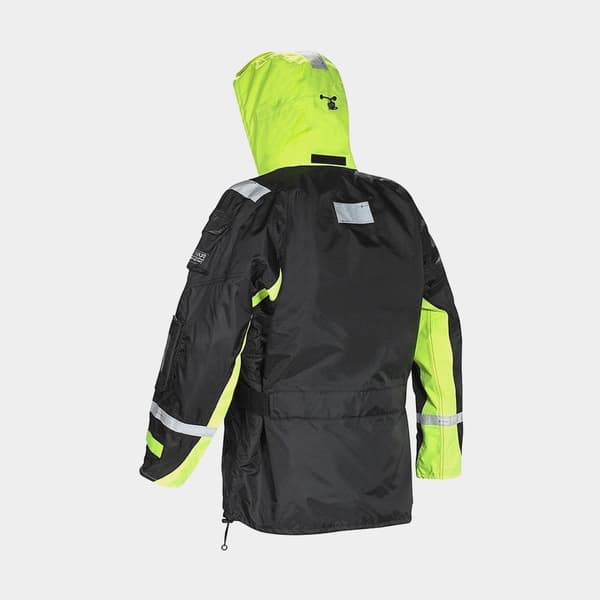 Flytjacka Fladen Fishing 850 Maxximus 50N, svart/gul Flytväststorlek: X-Large (90 - 110 kg)
