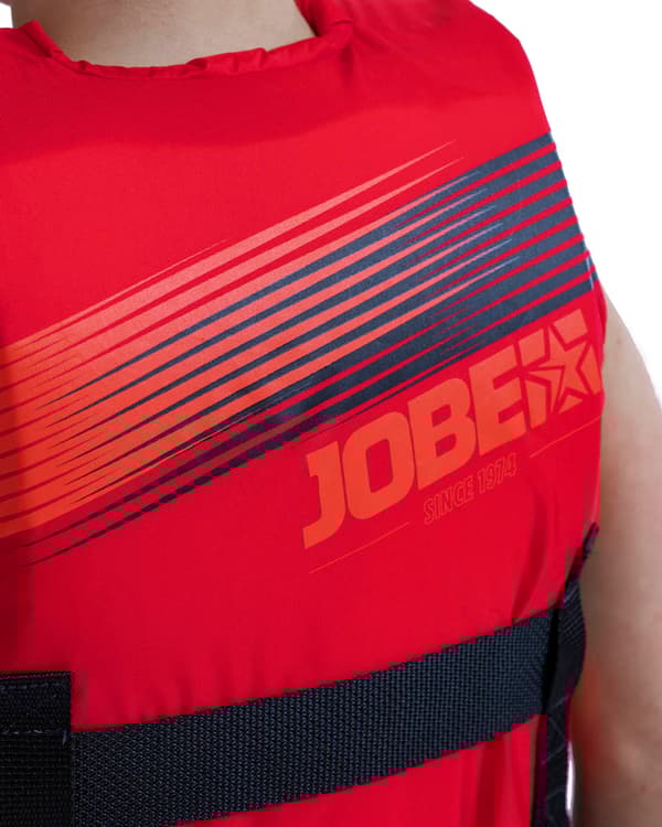 Vattensportväst för barn JOBE Nylon Vest Youth 50N Kids Red Black Flytväststorlek: One-Size (30 - 40 kg)