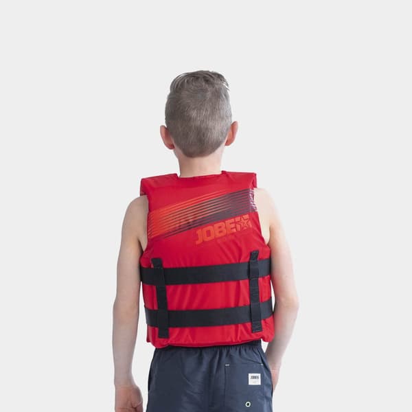 Vattensportväst för barn JOBE Nylon Vest Youth 50N Kids Red Black Flytväststorlek: One-Size (30 - 40 kg)