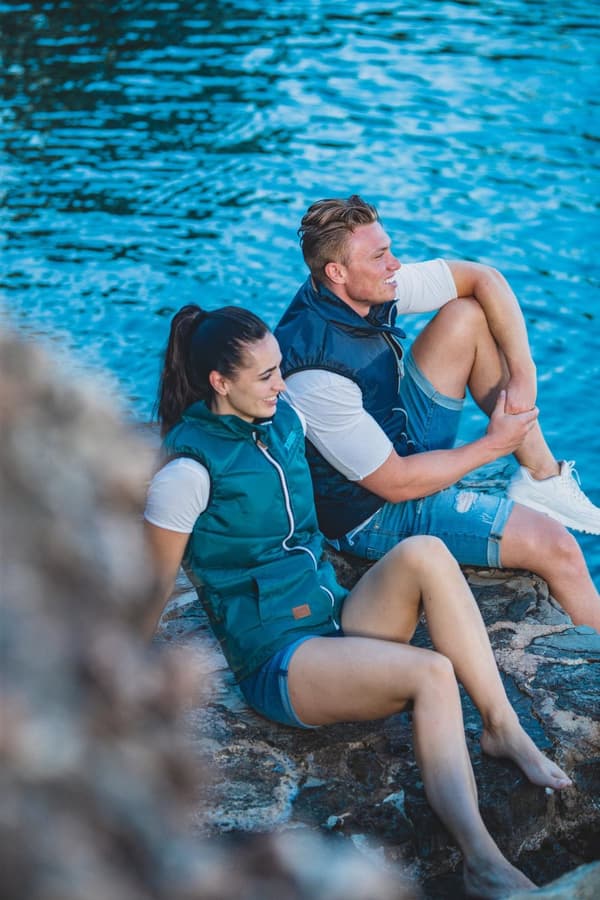 Flytväst-väst JOBE Bodywarmer Men 50N Midnight Blue Flytväststorlek: Medium (65 - 75 kg)