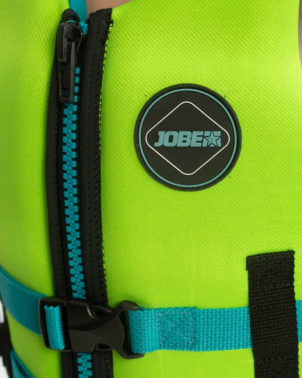 Seglarväst för barn JOBE Neoprene Vest Kids 50N Lime Green Flytväststorlek: 152 (30 - 60 kg)