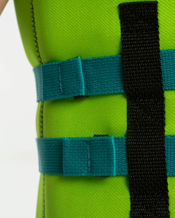 Seglarväst för barn JOBE Neoprene Vest Kids 50N Lime Green Flytväststorlek: 152 (30 - 60 kg)