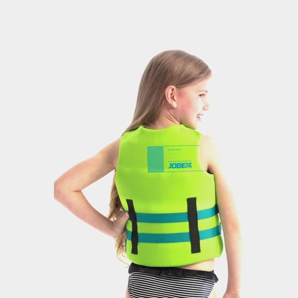 Seglarväst för barn JOBE Neoprene Vest Kids 50N Lime Green Flytväststorlek: 164 (50 - 80 kg)