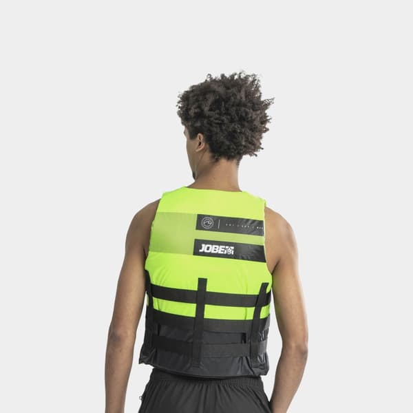 Vattensportväst JOBE 4 Buckle Vest 50N Light Lime Flytväststorlek: Small (55 - 65 kg)