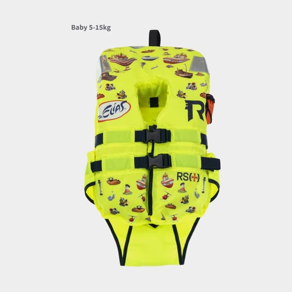 Räddningsväst för barn Regatta Soft Elias 100N Lemon Elias Print Flytväststorlek: 15 - 30 kg