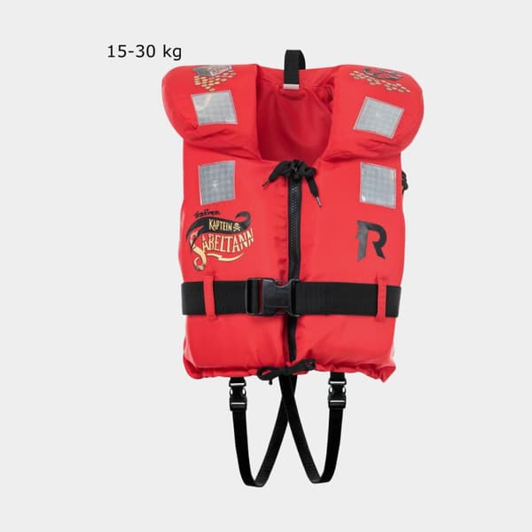 Räddningsväst för barn &amp; bebis Regatta Soft Kaptein Sabeltann 100N Red Sabeltann Flytväststorlek: 5 - 15 kg