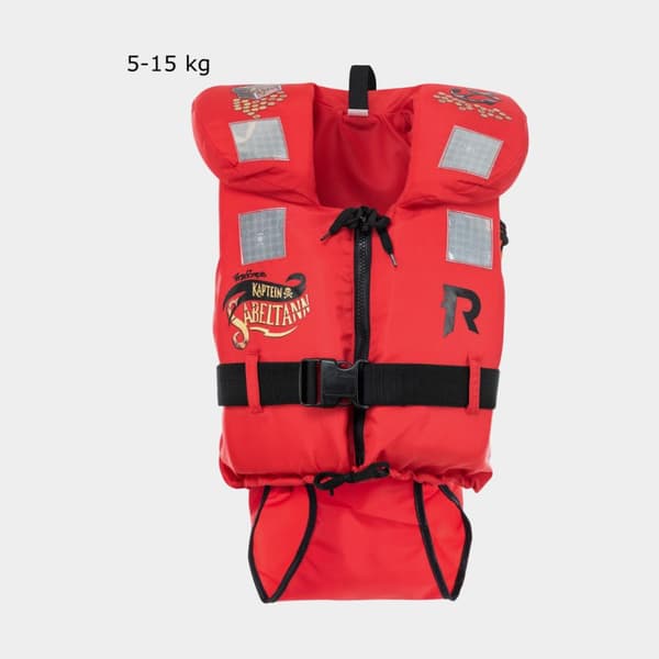 Räddningsväst för barn &amp; bebis Regatta Soft Kaptein Sabeltann 100N Red Sabeltann Flytväststorlek: 5 - 15 kg