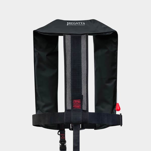 Uppblåsbar flytväst Regatta AquaSafe Elite 170N Black, automatisk, One-Size (40+ kg) + kolsyrepatron 33 gram Flytväststorlek: 40+ kg
