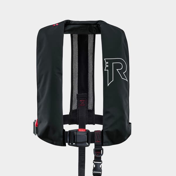 Uppblåsbar flytväst Regatta AquaSafe Elite 170N Black, automatisk, One-Size (40+ kg) + kolsyrepatron 33 gram Flytväststorlek: 40+ kg