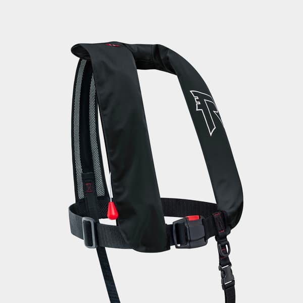Uppblåsbar flytväst Regatta AquaSafe Elite 170N Black, automatisk, One-Size (40+ kg) + kolsyrepatron 33 gram Flytväststorlek: 40+ kg