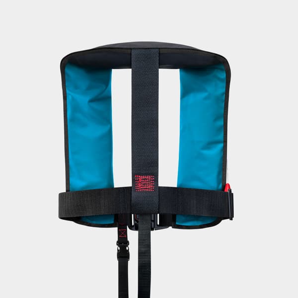 Uppblåsbar flytväst för barn Regatta AquaSafe Junior 110N Turquoise, automatisk, One-Size (18 - 40 kg) + kolsyrepatron 24 gram