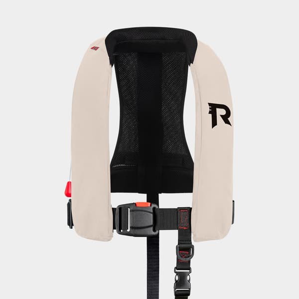 Uppblåsbar flytväst Regatta Sharpsafe 170N Beige, automatisk, One-Size (40+ kg) + kolsyrepatron 33 gram Flytväststorlek: 40+ kg