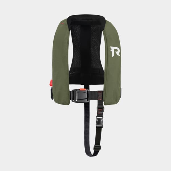 Uppblåsbar flytväst Regatta Sharpsafe 170N Green, automatisk, One-Size (40+ kg) + kolsyrepatron 33 gram Flytväststorlek: 40+ kg