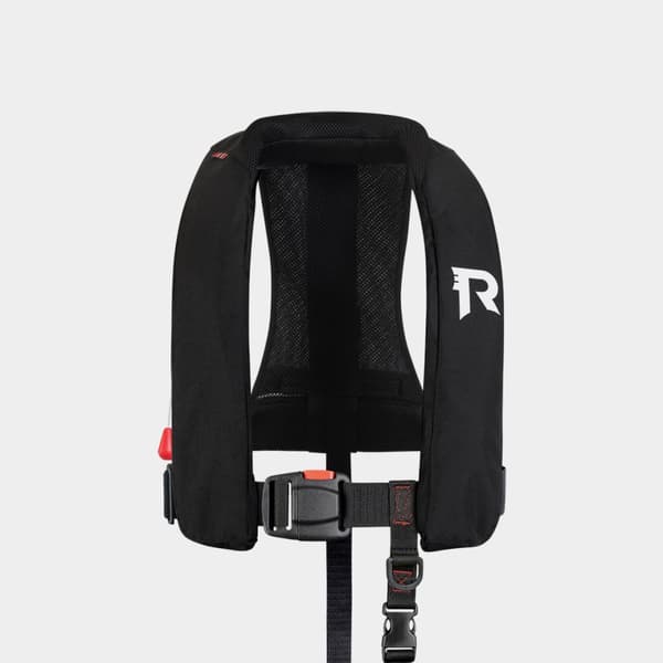 Uppblåsbar flytväst Regatta Sharpsafe 170N Black, automatisk, One-Size (40+ kg) + kolsyrepatron 33 gram Flytväststorlek: 40+ kg