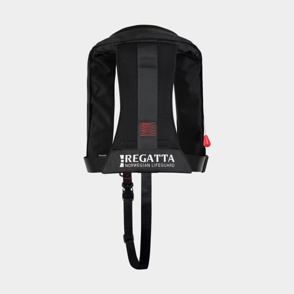 Uppblåsbar flytväst Regatta Sharpsafe 170N Black, automatisk, One-Size (40+ kg) + kolsyrepatron 33 gram Flytväststorlek: 40+ kg