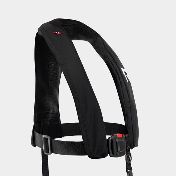 Uppblåsbar flytväst Regatta Sharpsafe 170N Black, automatisk, One-Size (40+ kg) + kolsyrepatron 33 gram Flytväststorlek: 40+ kg