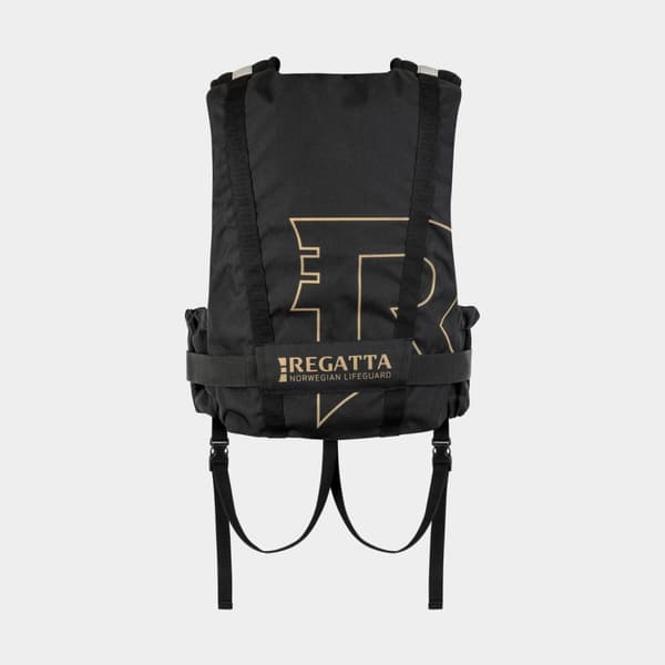 Paddelväst för barn Regatta Action Explorer Gold 50N Black Flytväststorlek: 30 - 50 kg
