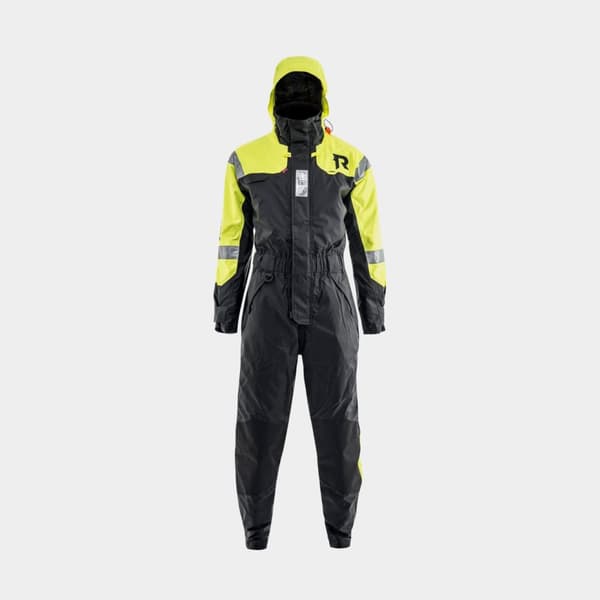 Flytoverall Regatta Sportline 50N Black/Fluorescent Yellow Flytväststorlek: XX-Large (90 - 110 kg)