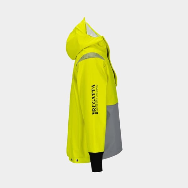Flytjacka Regatta Fisherman Anorakk 50N Fluorescent Yellow/Grey Flytväststorlek: Large (80 - 100 kg)