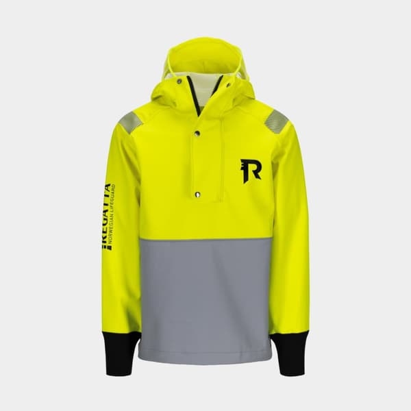 Flytjacka Regatta Fisherman Anorakk 50N Fluorescent Yellow/Grey Flytväststorlek: Large (80 - 100 kg)