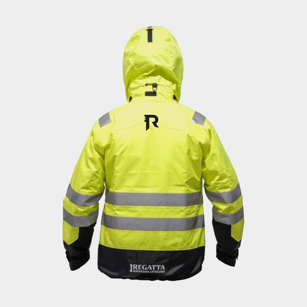 Flytjacka Regatta Harbour 50N Fluorescent Yellow/Black Flytväststorlek: X-Small (50 - 70 kg)