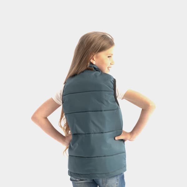 Flytväst-väst för barn JOBE Bodywarmer Youth 50N Dark Teal Flytväststorlek: 6 år (15 - 25 kg)