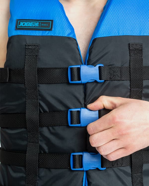 Vattensportväst JOBE Dual Vest 50N Blue Flytväststorlek: Large/X-Large (60 - 80 kg)