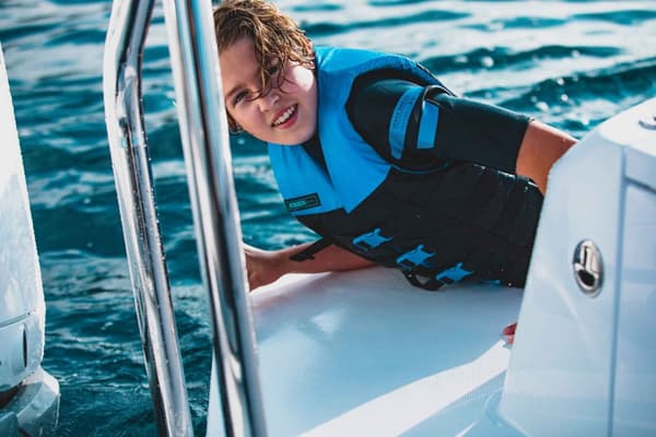 Vattensportväst JOBE Dual Vest 50N Blue Flytväststorlek: Large/X-Large (60 - 80 kg)