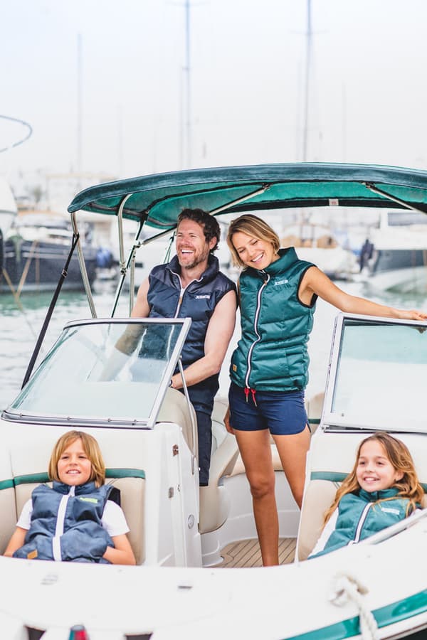 Flytväst-väst för barn JOBE Bodywarmer Youth 50N Midnight Blue Flytväststorlek: 8 år (25 - 35 kg)