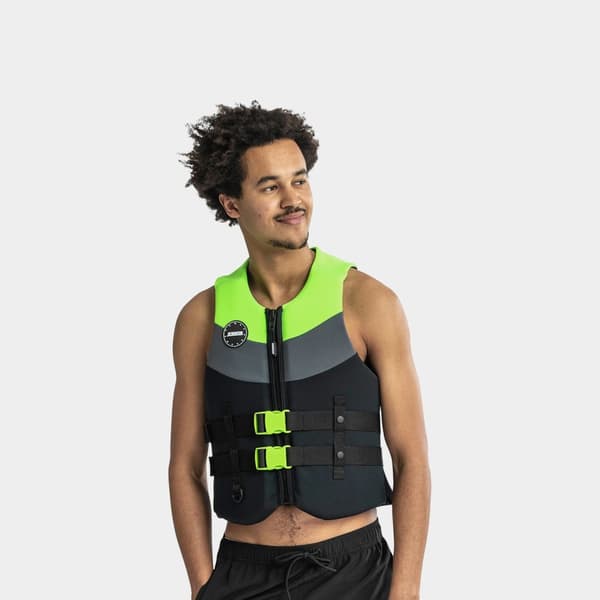 Vattensportväst JOBE Neoprene Vest Men 50N Lime Green Flytväststorlek: XX-Large+ (95 - 105 kg)