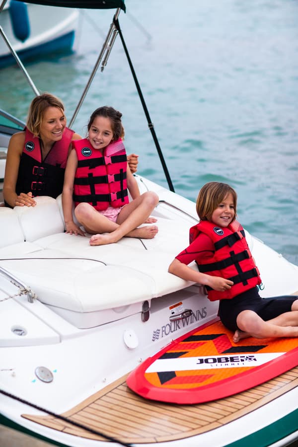 Vattensportväst för barn JOBE Nylon Vest Youth 50N Kids Hot Pink Flytväststorlek: One-Size (30 - 40 kg)