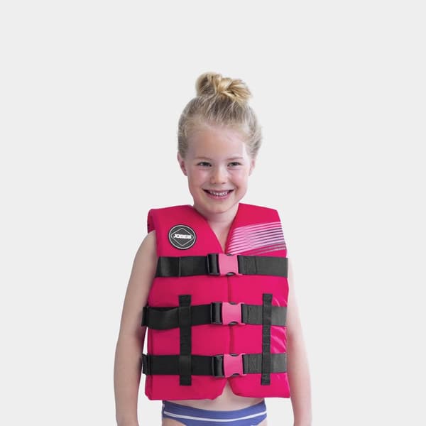 Vattensportväst för barn JOBE Nylon Vest Youth 50N Kids Hot Pink Flytväststorlek: One-Size (30 - 40 kg)