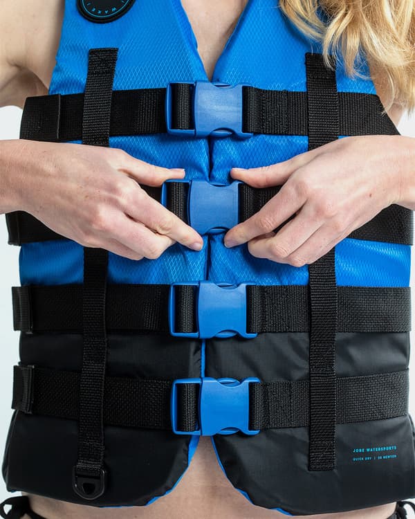 Vattensportväst JOBE 4 Buckle Vest 50N Blue Flytväststorlek: X-Large (85 - 95 kg)