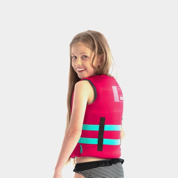 Seglarväst för barn JOBE Neoprene Vest Kids 50N Hot Pink Flytväststorlek: 176 (50 - 80 kg)
