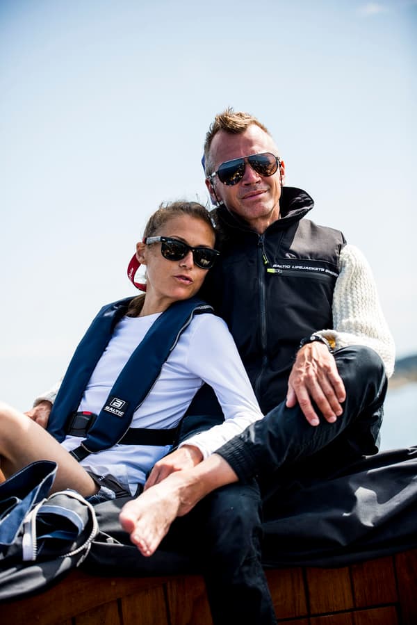 Flytväst-väst Baltic Sandhamn 50N, svart Flytväststorlek: Medium (70 - 80 kg)